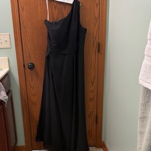 Azazie Black One-Shoulder Dress